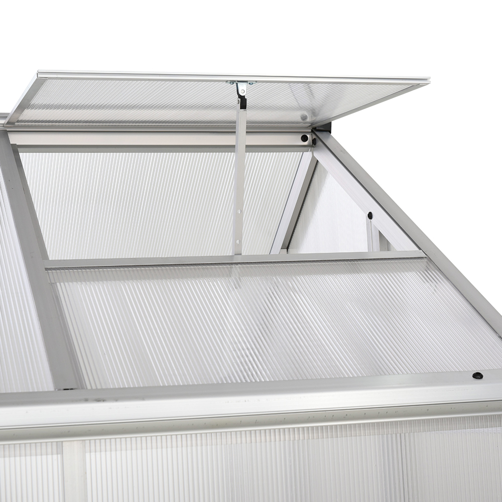 190-2 122x190x195cm Justerbar ventilationsöppning enkelhängd dörr växthus 